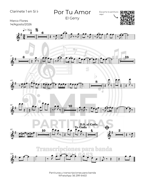 La imagen puede contener una previsualizacion de una partitura